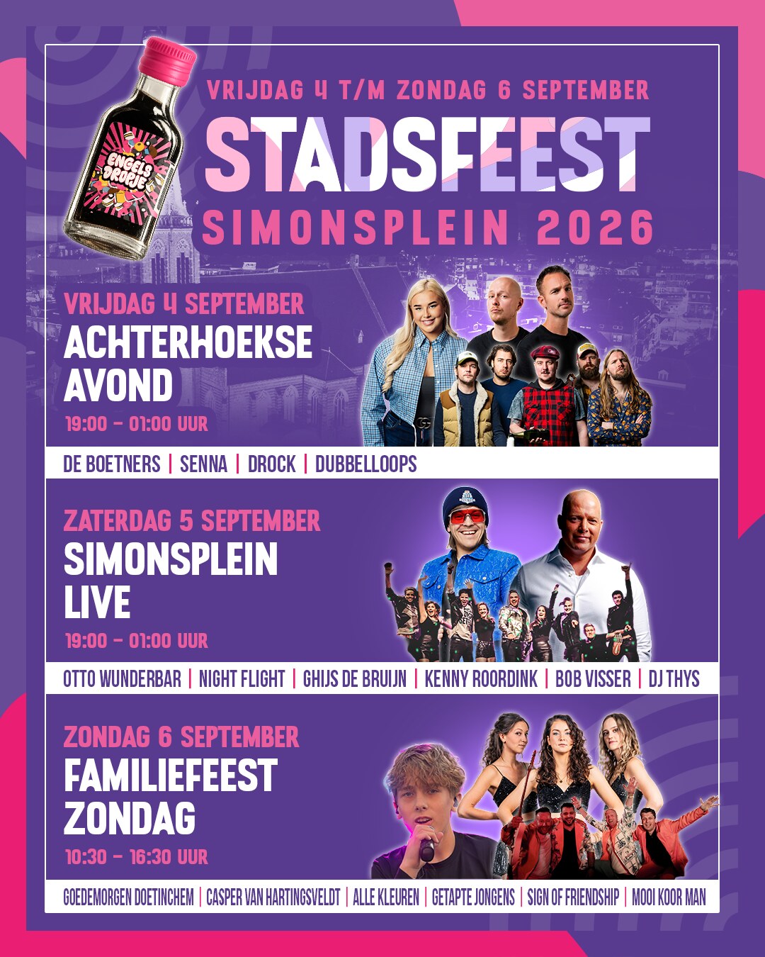 Stadsfeest Simonsplein 2026 poster